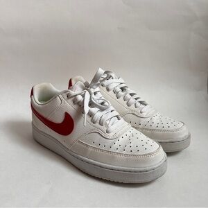 Nike Sneakers with Red Accents